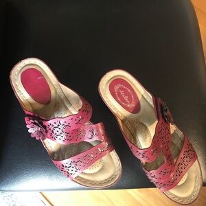 Women’s Orthopedic wedge slides memory foam summer dressy platform